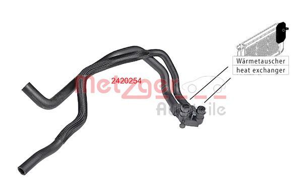 METZGER 2420254 Kühlerschlauch